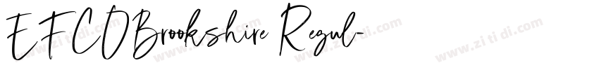 EFCOBrookshire Regul字体转换 EFCOBrookshire Regul字体转换